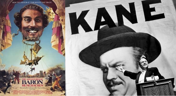 posters for Baron Munchausen and Citizen Kane